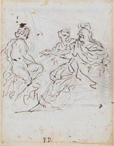 Three Classical Figures by Pietro Dandini