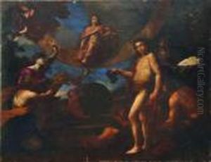 Allegorie Des Saisons Autour Du Zodiaque