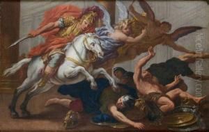 Heliodore Chasse Du Temple by Pietro Dandini