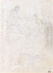 Esther And Ahasuerus by Pietro Dandini