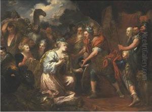 Solomon And The Queen Of Sheba by Pietro Dandini