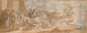 Auguste Punissant Les Concussionnaires by Michel-Francois Dandre-Bardon