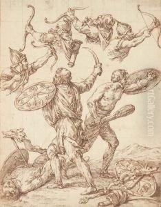 Etudes De Soldats by Michel-Francois Dandre-Bardon