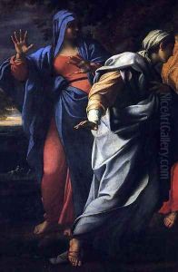 Holy Women at the Tomb of Christ [detail] by Annibale Carracci