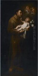 Saint Anthony Of Padua And The Christ Child by Stefano Danedi