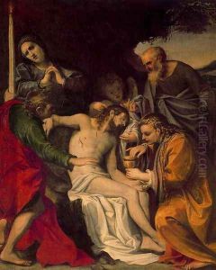 Lamentation of Christ 2 by Annibale Carracci