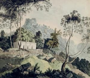 Rajghat, Rohtasgarh, Bihar by Thomas Daniell