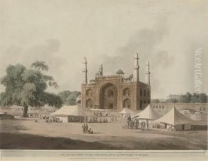 Gate Of The Tomb Of The Emperor
Akbar, At Secundra, Near Agra, From Oriental Scenery (abbey Travel 420,
No. 10) by Thomas Daniell