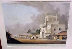 Govinda Ram Mittee's Pagoda, Calcutta And View On Chitpore Road,calcutta