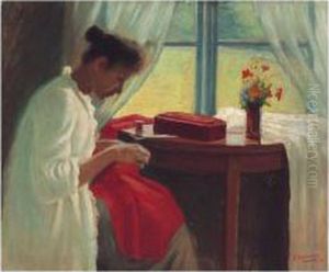 Ompelija (sewing By The Window) by Elin Danielson-Gambogi