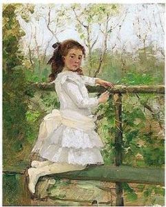 Nuori Tytto Valkoisissa (young Girl In White) by Elin Danielson-Gambogi