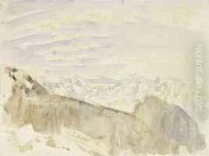 Gebirgslandschaft by Heinrich Danioth