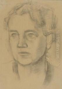 Bildnis Einer Frau. by Heinrich Danioth
