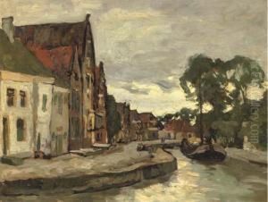 A Canal In Hoorn by Charles Dankmeijer