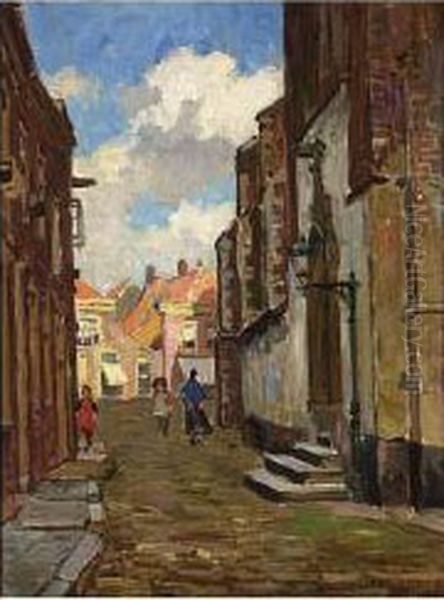 Figures In A Town - view 1