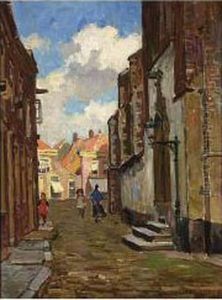 Figures In A Town