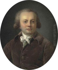 Portrait Of A Gentleman, 
Bust-length, In A Brown Coat With A Whitestock, In A Feigned Oval