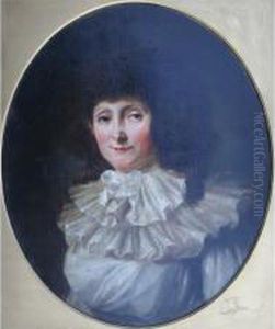 Portrait Of Sarah Daunt, Wife Of William John Colley by Henri Pierre Danloux