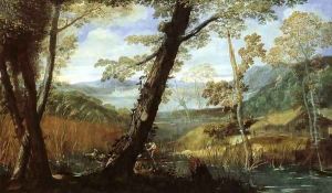 River Landscape 2 by Annibale Carracci