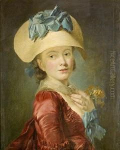 Portrait Of A Young Lady by Henri Pierre Danloux