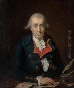 Portrait Of A Gentleman, Traditionally Identified As James Allen by Henri Pierre Danloux