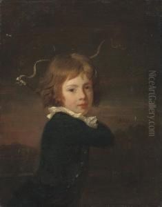Portrait Of A Young Boy,
Traditionally Identified As Lord Wood,half-length, Holding A Riding Crop by Henri Pierre Danloux