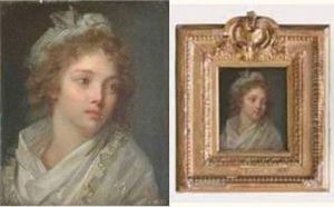 Portrait De Jeune Fille by Henri Pierre Danloux