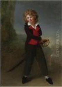 Portrait Of The Young Count Felix De Narbonne Pelet by Henri Pierre Danloux