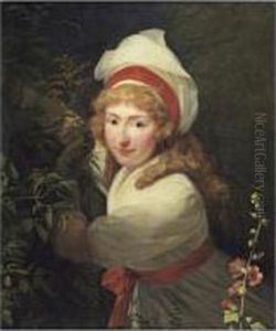 Portrait De Madame Lambert by Henri Pierre Danloux