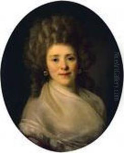 Portrait Of A Lady, Said To Be Madame Buseille by Henri Pierre Danloux