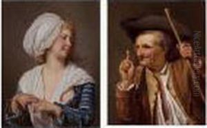 "je T'en Ratisse": A Pair Of Paintings "je T'en Ratisse": A Pair Of Paintings