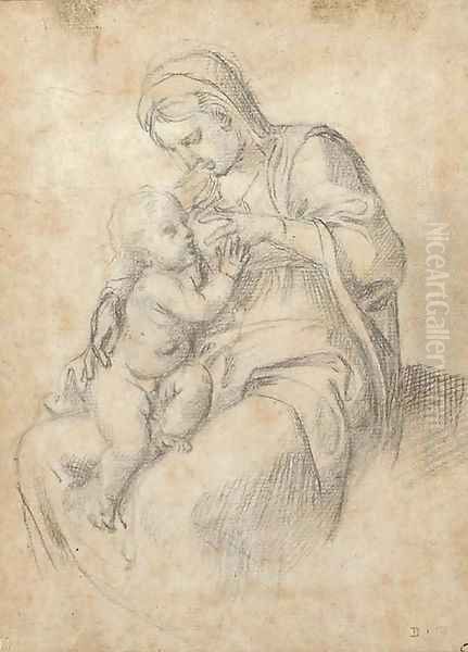 The Madonna suckling the infant Christ - view 1