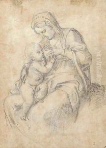 The Madonna suckling the infant Christ by Annibale Carracci