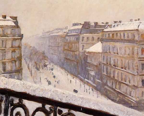 Boulevard Haussmann Snow - view 1