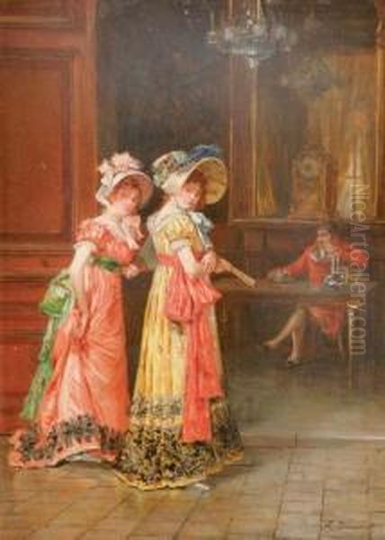 Elegant Ladies In An Interior - view 1