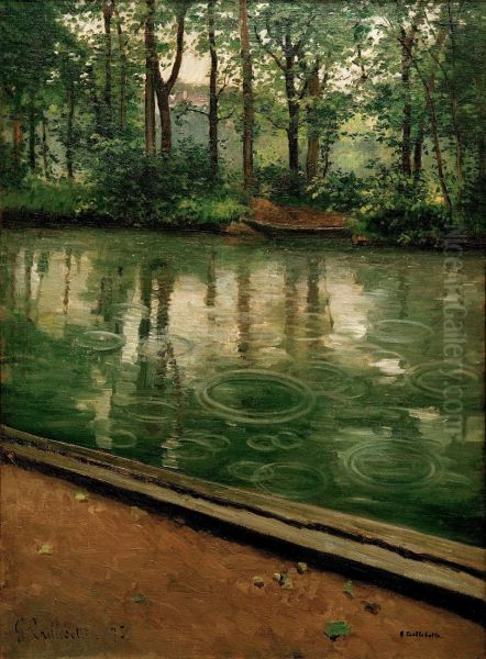 The Yerres Rain Aka Riverbank In The Rain - view 1