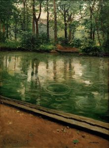 The Yerres Rain Aka Riverbank In The Rain