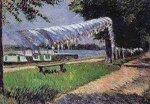 Laundry Drying by Gustave Caillebotte