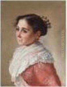 Portraits Of Two Young Women by Georges Paul Darasse