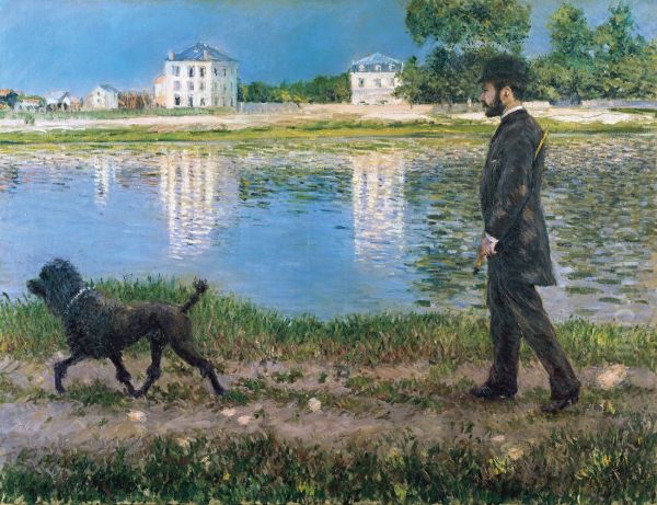 Richard Gallo And His Dog At Petit Gennevilliers - view 1