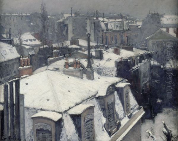 Vue toits, effet de neige (1878) - view 1