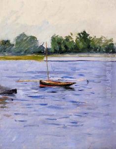 Boat At Anchor On The Seine