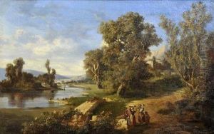 Landschaft Mit Figurenstaffage