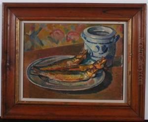 Still Life With Herring. 1921. by Georges Darel