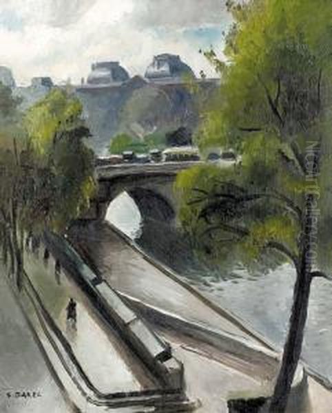 Sommerliche Partie An Der Seine In Paris. - view 1