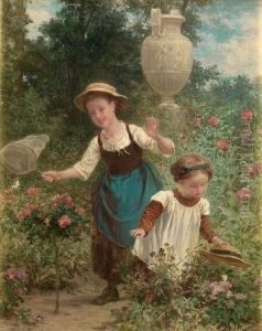 Little Faggot Gatherers; Catching Butterflies Little Faggot Gatherers; Catching Butterflies