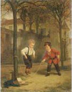 Le Saut A La Corde by Andre Henri Dargelas
