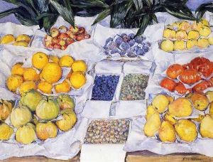 Fruit Displayed on a Stand 1881-82