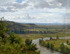 Weite Fluslandschaft