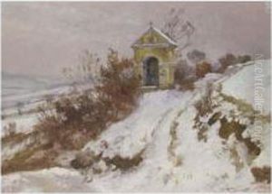A Roadside Chapel In The Snow